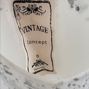 Vintage White and Gray Dress